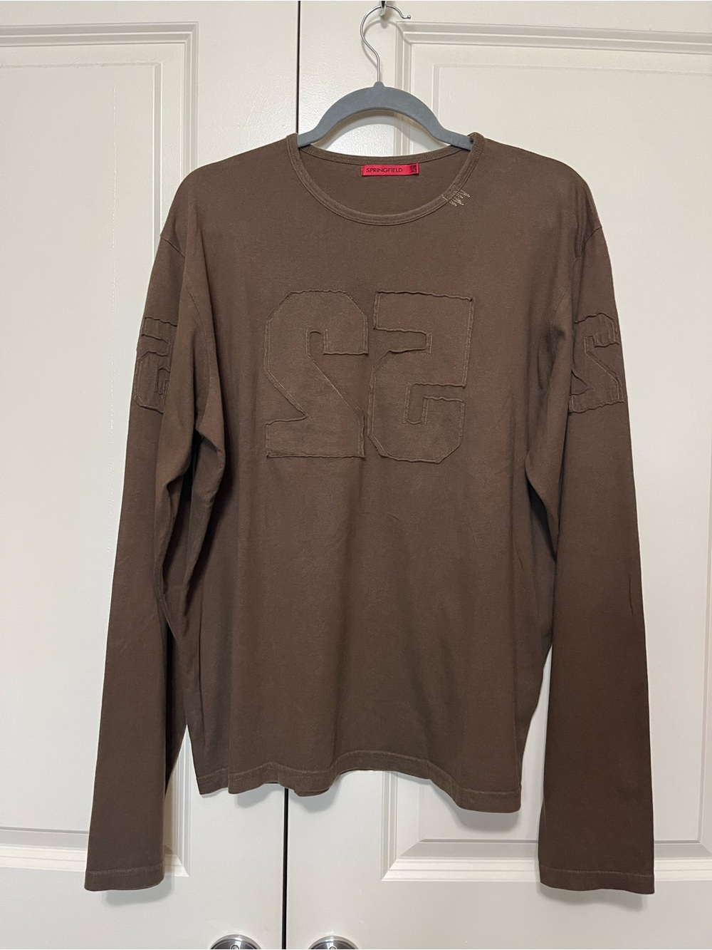 Springfield Brown Long Sleeve Logo Tee